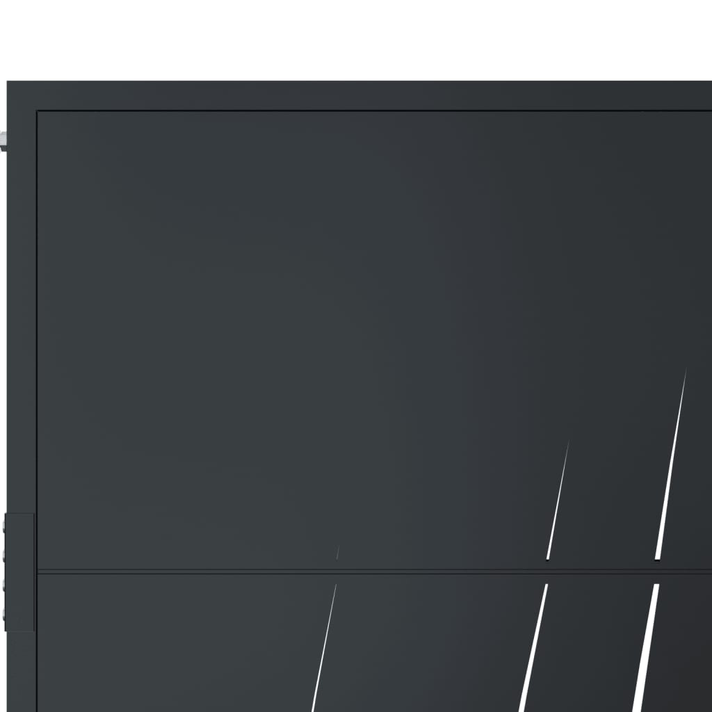 Garden Gate Anthracite 100x125 cm Steel Grass Design