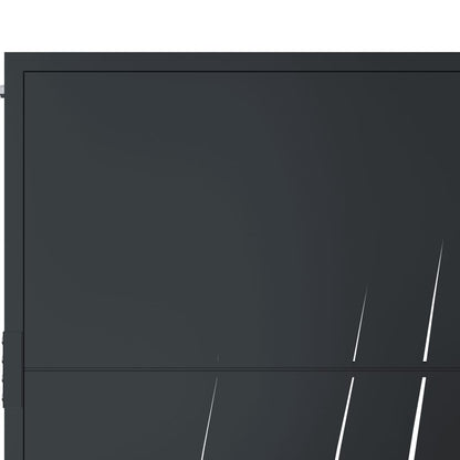Garden Gate Anthracite 100x125 cm Steel Grass Design