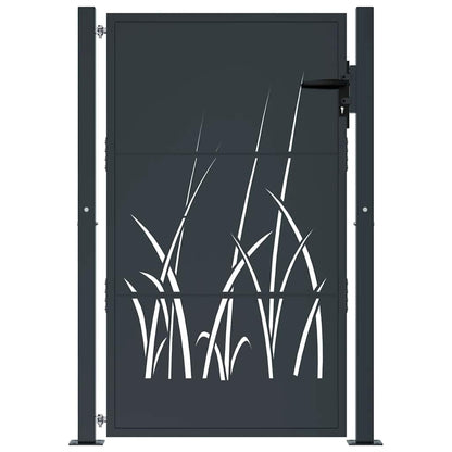 Garden Gate Anthracite 100x150 cm Steel Grass Design