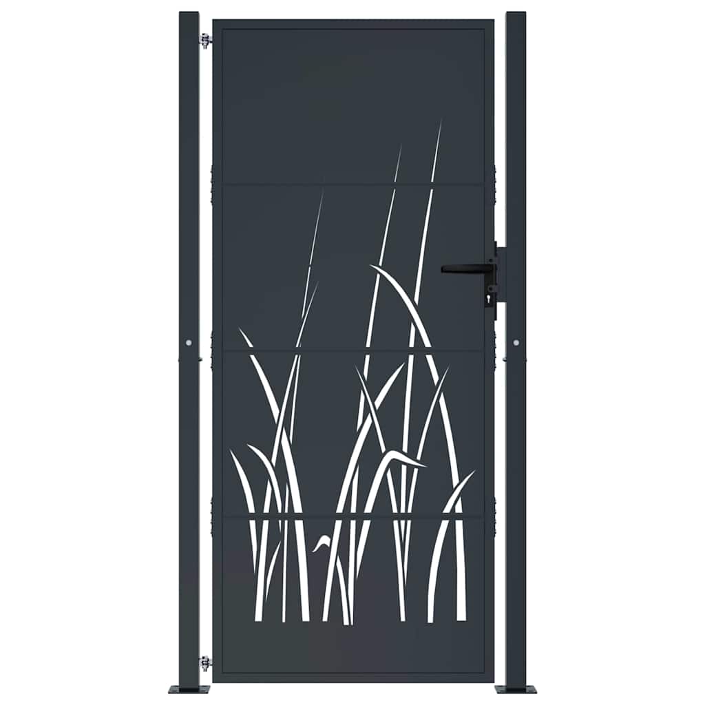 Garden Gate Anthracite 100x175 cm Steel Grass Design