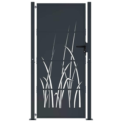 Garden Gate Anthracite 100x175 cm Steel Grass Design