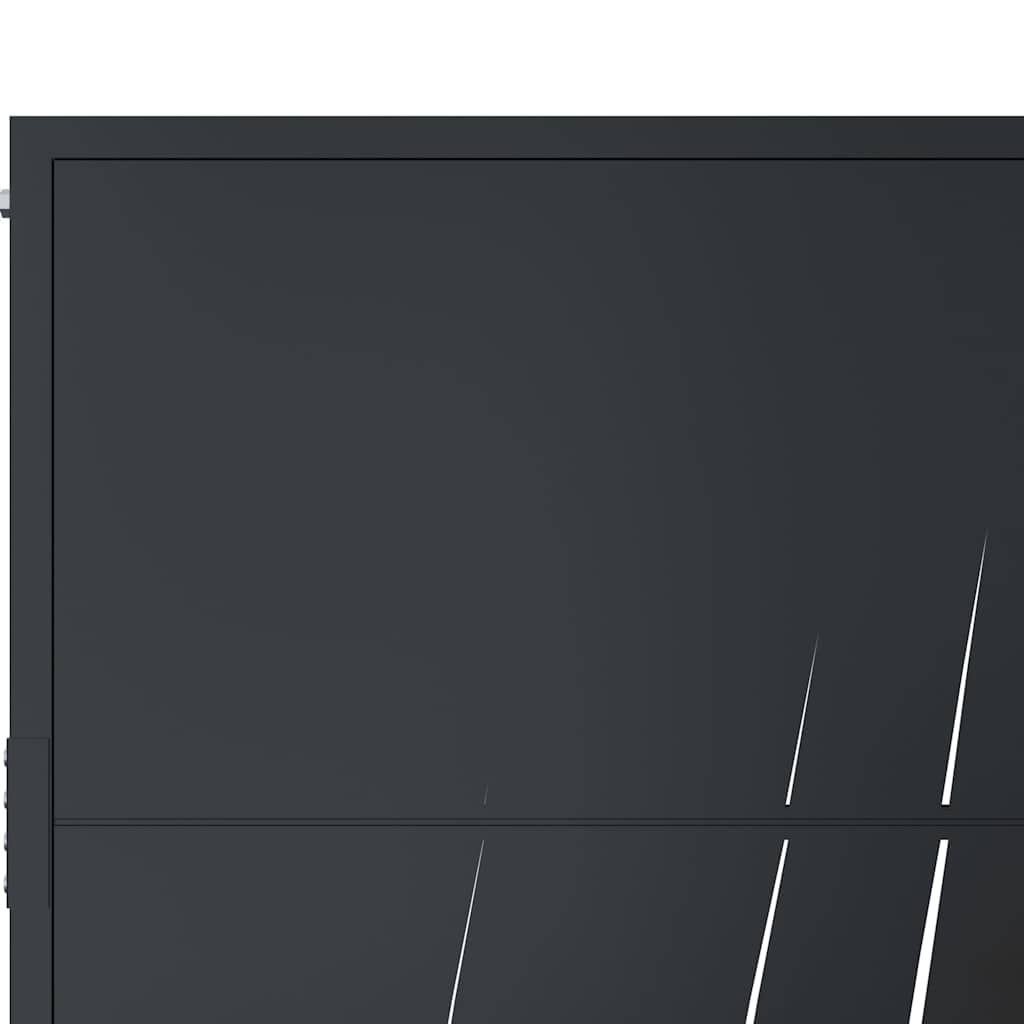Garden Gate Anthracite 100x175 cm Steel Grass Design