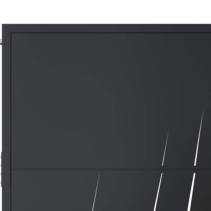 Garden Gate Anthracite 100x175 cm Steel Grass Design