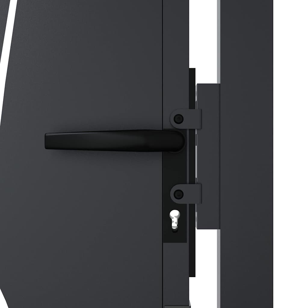 Garden Gate Anthracite 100x175 cm Steel Grass Design