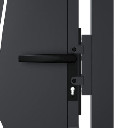 Garden Gate Anthracite 100x175 cm Steel Grass Design