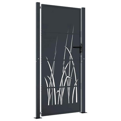 Garden Gate Anthracite 100x200 cm Steel Grass Design