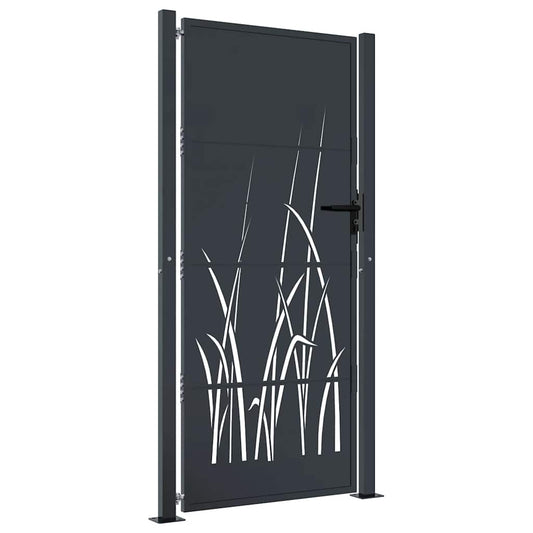 Garden Gate Anthracite 100x200 cm Steel Grass Design
