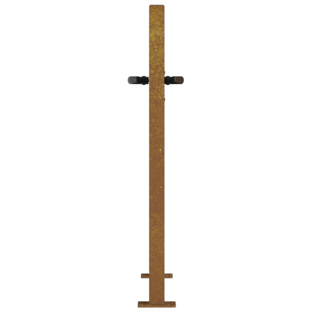 Garden Gate 100x75 cm Corten Steel Grass Design