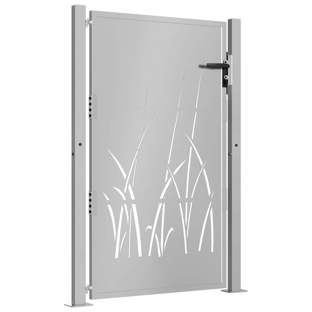 Garden Gate 100x125 cm Corten Steel Grass Design