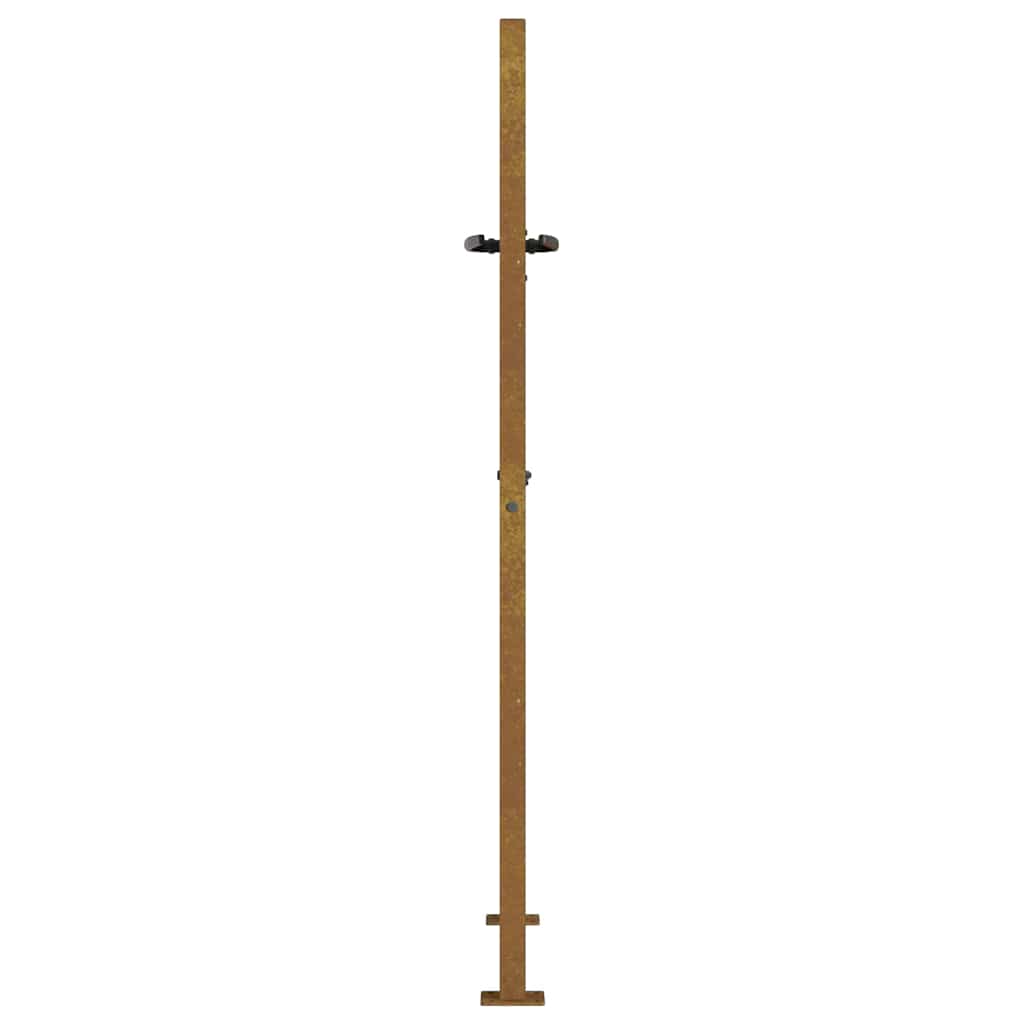 Garden Gate 100x125 cm Corten Steel Grass Design
