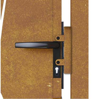 Garden Gate 100x175 cm Corten Steel Grass Design
