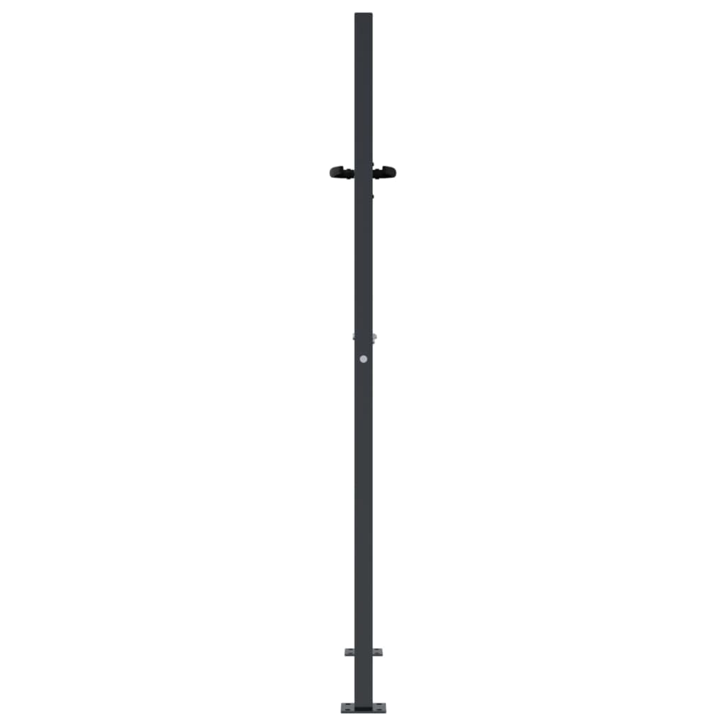 Garden Gate Anthracite 100x125 cm Steel Bamboo Design