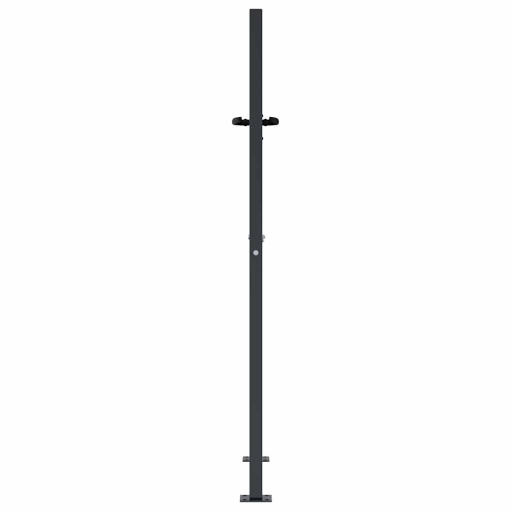 Garden Gate Anthracite 100x150 cm Steel Bamboo Design