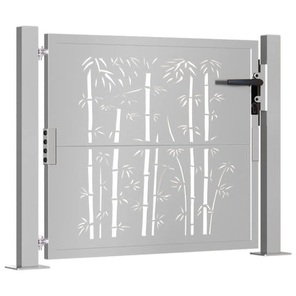 Garden Gate 100x75 cm Corten Steel Bamboo Design