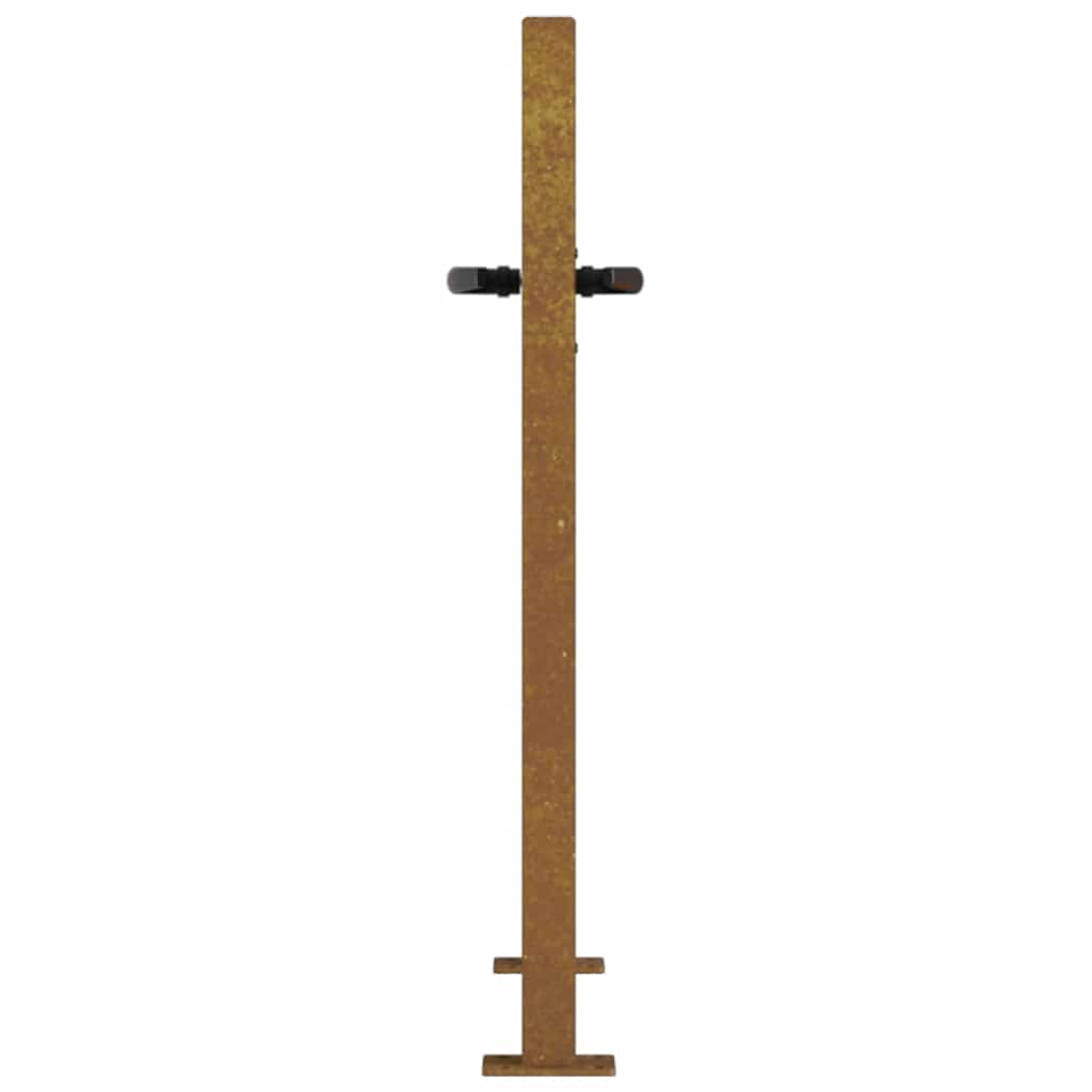 Garden Gate 100x75 cm Corten Steel Bamboo Design