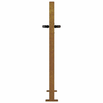Garden Gate 100x75 cm Corten Steel Bamboo Design
