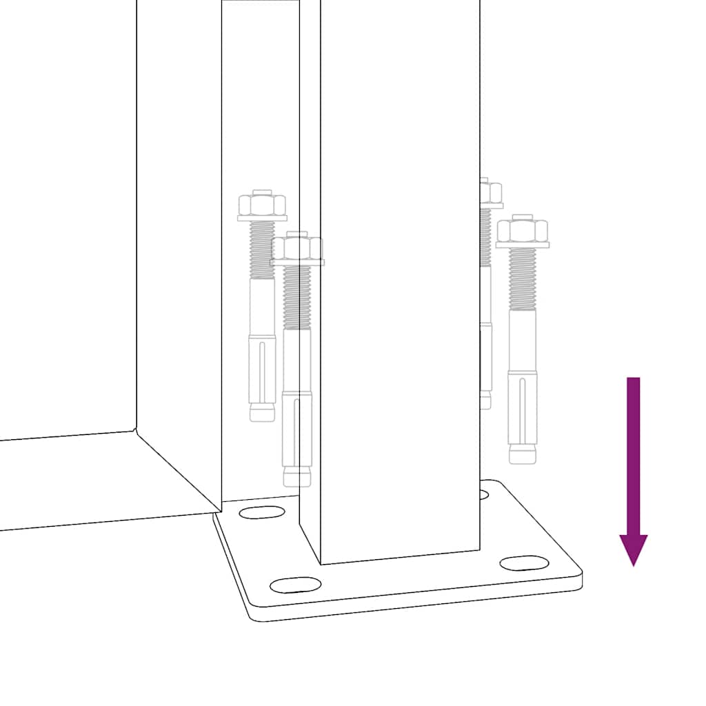 Garden Gate 100x125 cm Corten Steel Bamboo Design