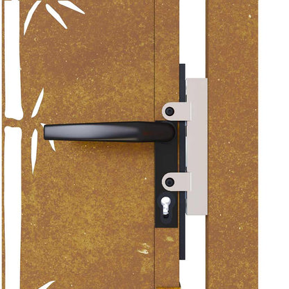 Garden Gate 100x150 cm Corten Steel Bamboo Design