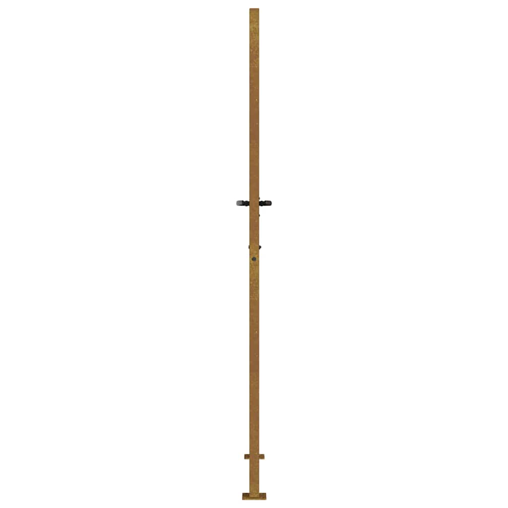 Garden Gate 100x200 cm Corten Steel Bamboo Design