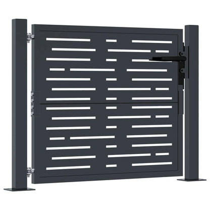 Garden Gate Anthracite 100x100 cm Steel Square Design