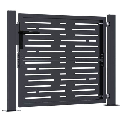 Garden Gate Anthracite 100x100 cm Steel Square Design