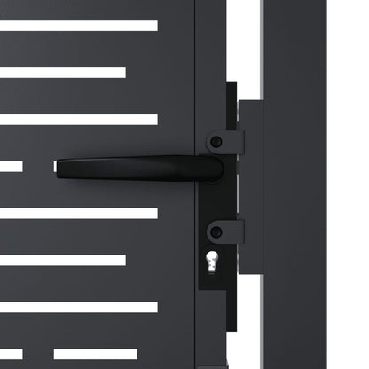 Garden Gate Anthracite 100x125 cm Steel Square Design