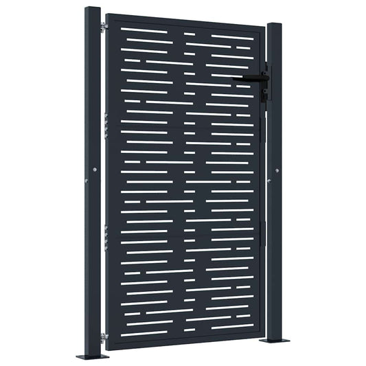 Garden Gate Anthracite 100x150 cm Steel Square Design