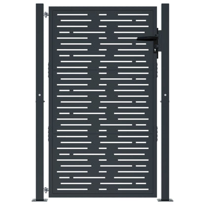 Garden Gate Anthracite 100x150 cm Steel Square Design