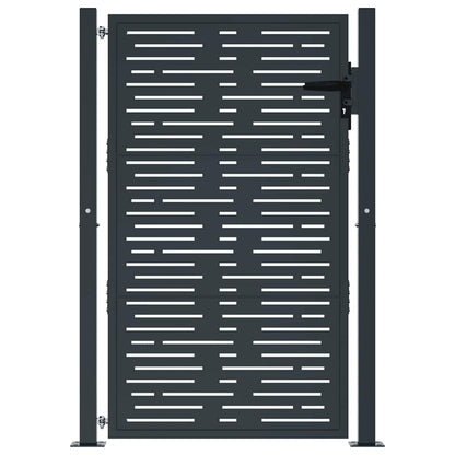 Garden Gate Anthracite 100x150 cm Steel Square Design