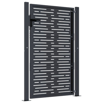 Garden Gate Anthracite 100x150 cm Steel Square Design