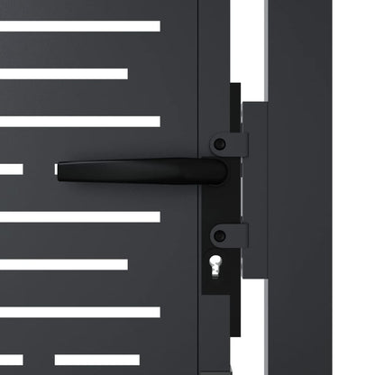 Garden Gate Anthracite 100x150 cm Steel Square Design