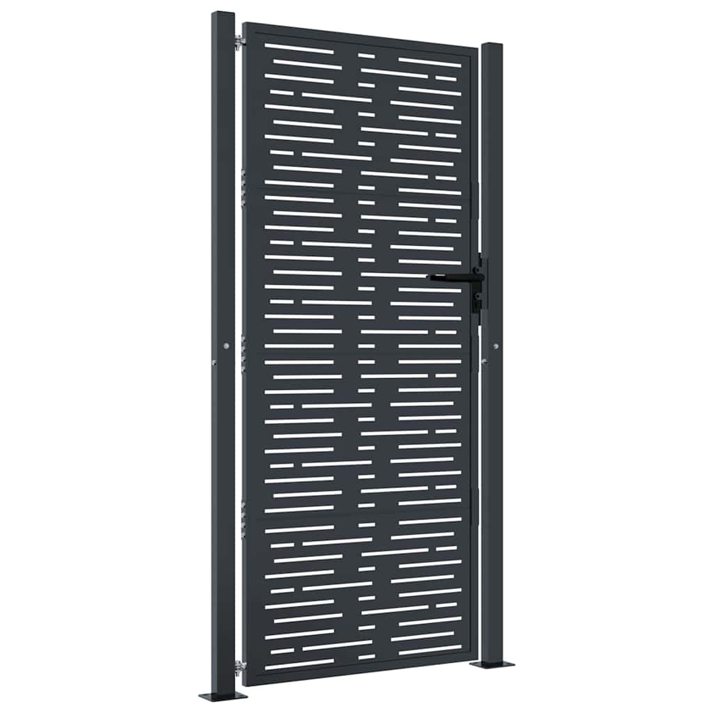 Garden Gate Anthracite 100x175 cm Steel Square Design