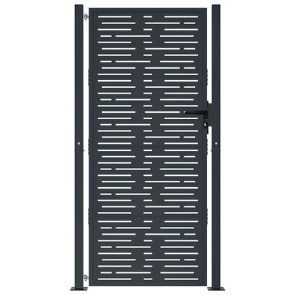 Garden Gate Anthracite 100x175 cm Steel Square Design