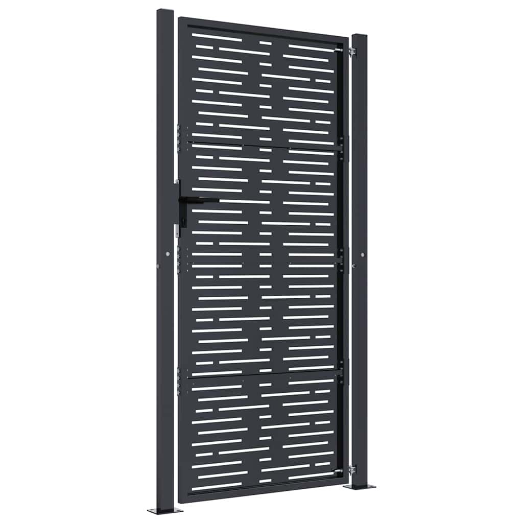 Garden Gate Anthracite 100x175 cm Steel Square Design