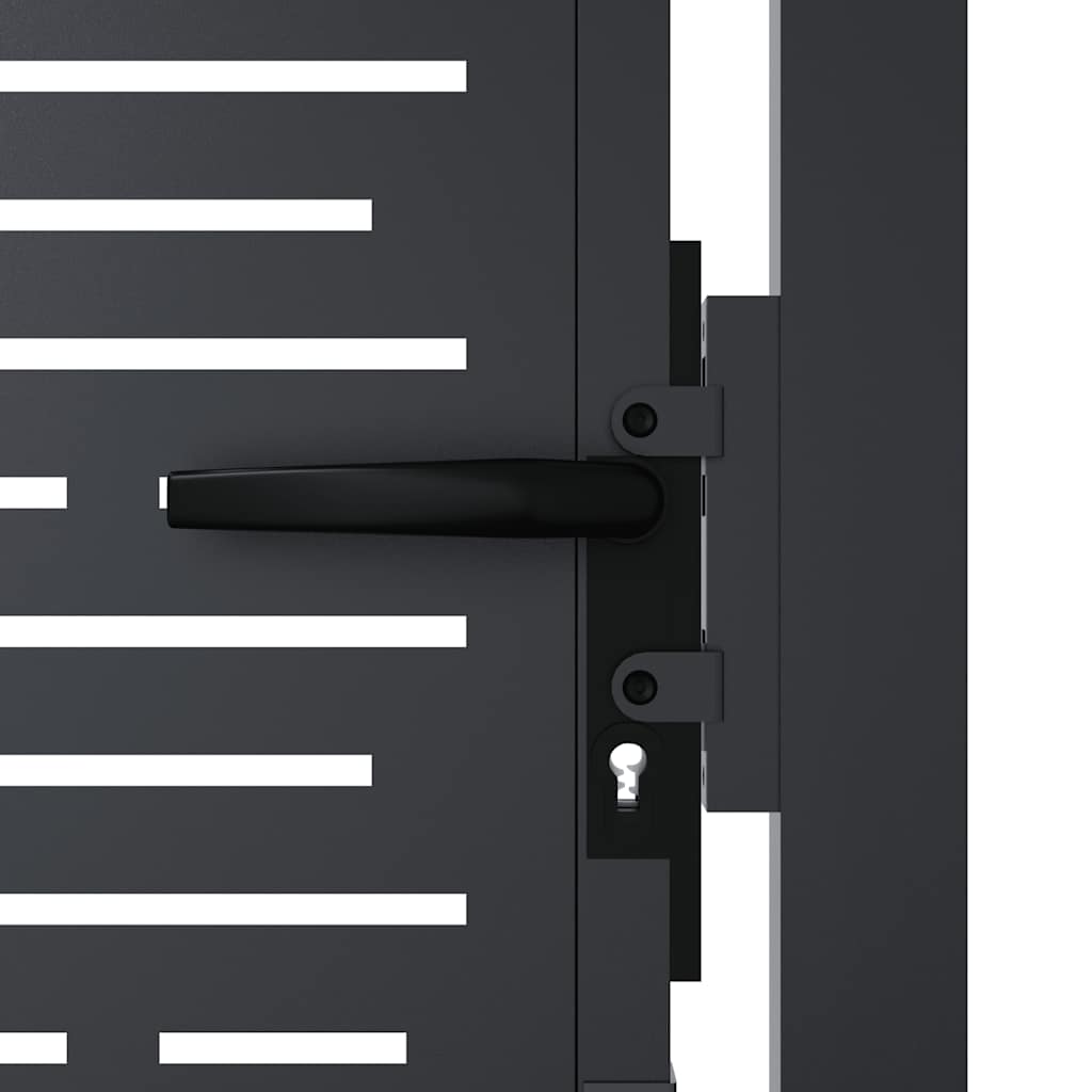 Garden Gate Anthracite 100x175 cm Steel Square Design