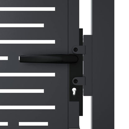 Garden Gate Anthracite 100x175 cm Steel Square Design