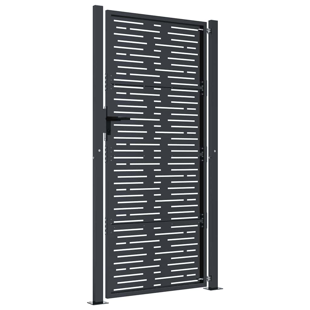 Garden Gate Anthracite 100x200 cm Steel Square Design