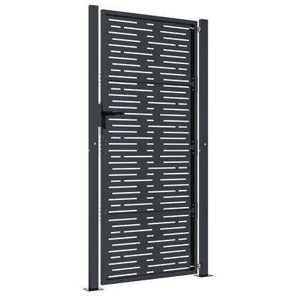 Garden Gate Anthracite 100x200 cm Steel Square Design