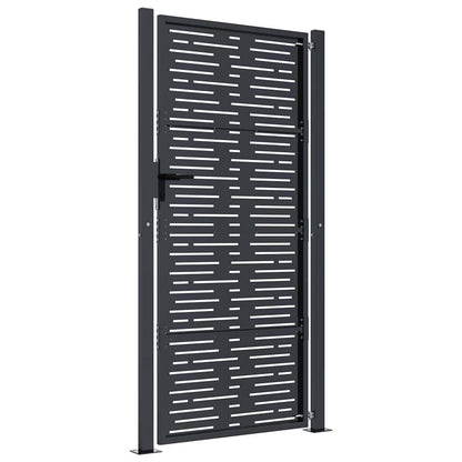 Garden Gate Anthracite 100x200 cm Steel Square Design