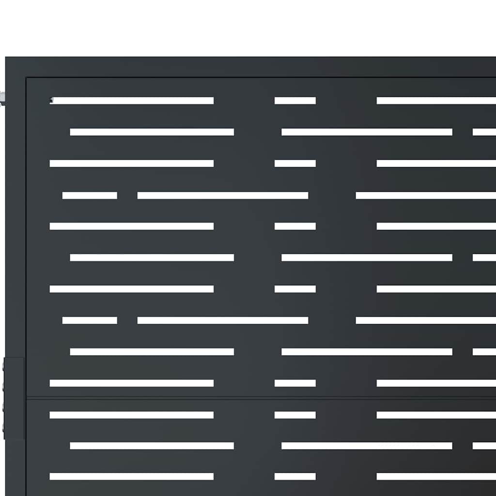 Garden Gate Anthracite 100x200 cm Steel Square Design