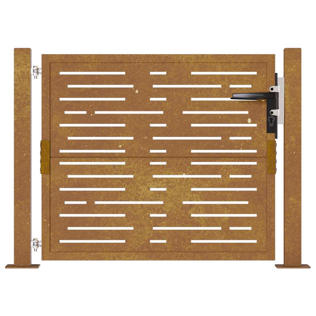 Garden Gate 100x75 cm Corten Steel Square Design