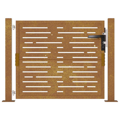 Garden Gate 100x75 cm Corten Steel Square Design