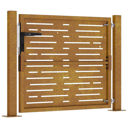 Garden Gate 100x75 cm Corten Steel Square Design