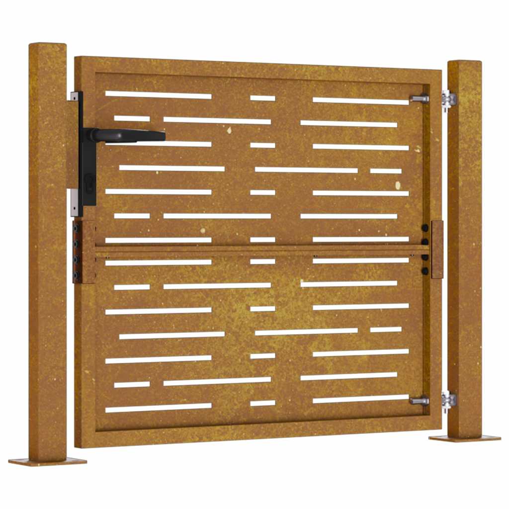 Garden Gate 100x75 cm Corten Steel Square Design