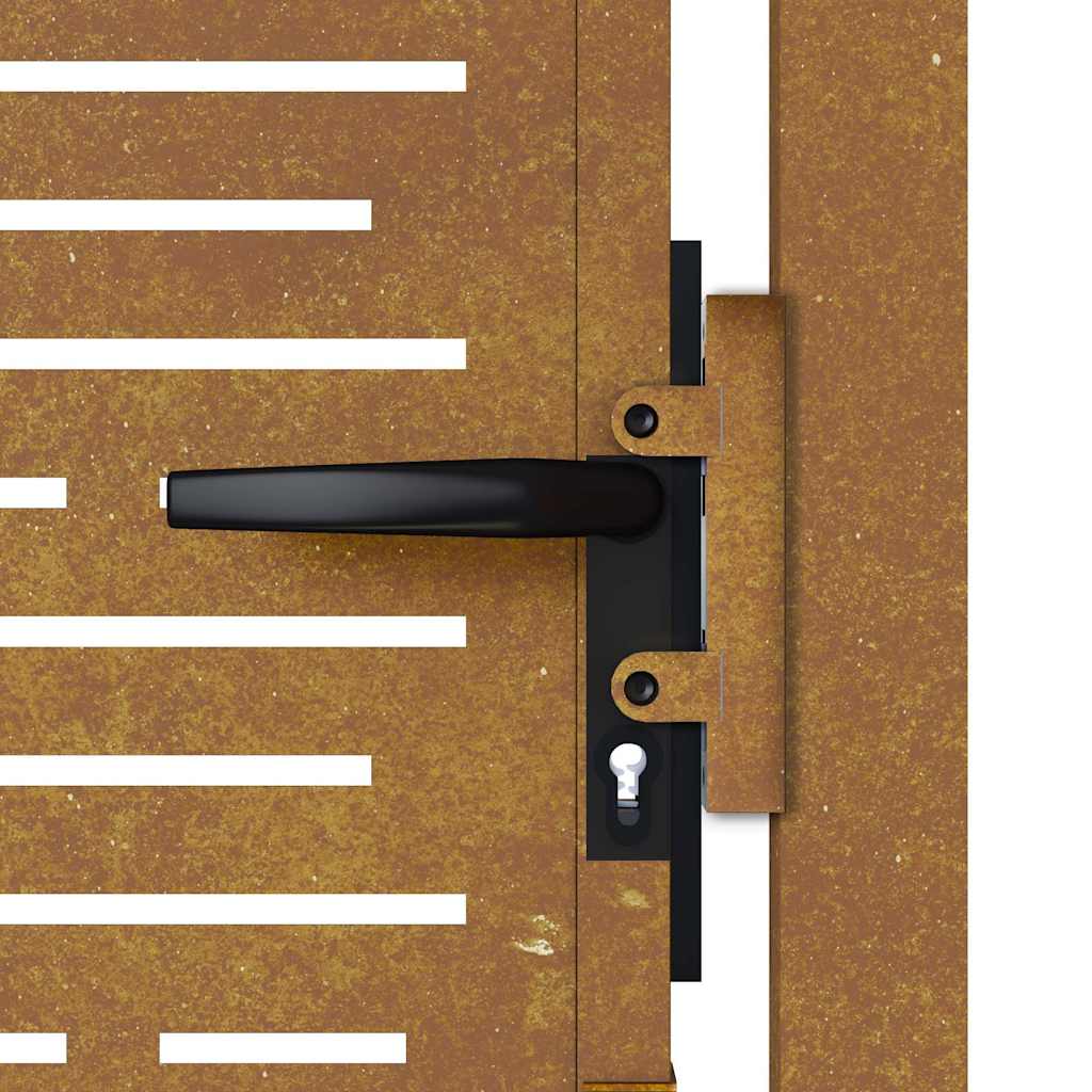 Garden Gate 100x75 cm Corten Steel Square Design