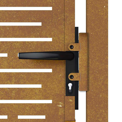 Garden Gate 100x75 cm Corten Steel Square Design