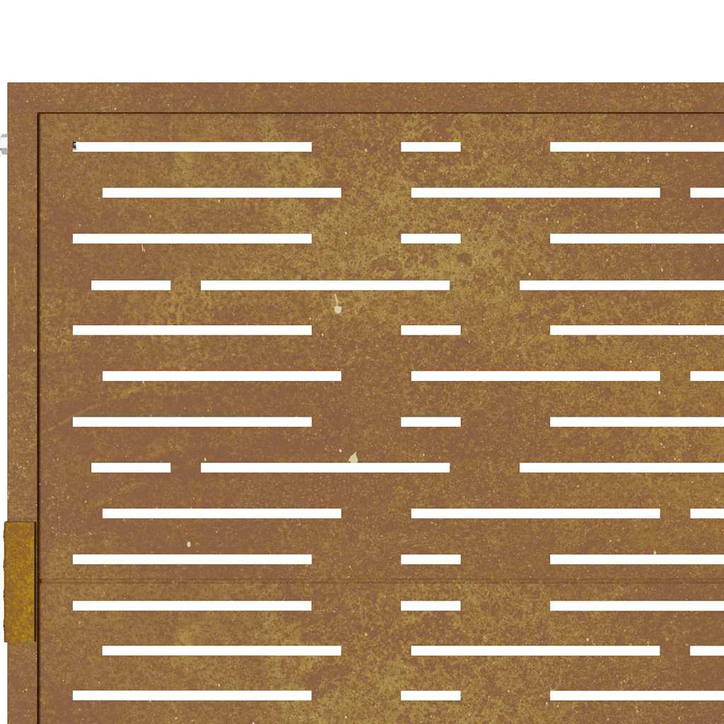 Garden Gate 100x125 cm Corten Steel Square Design