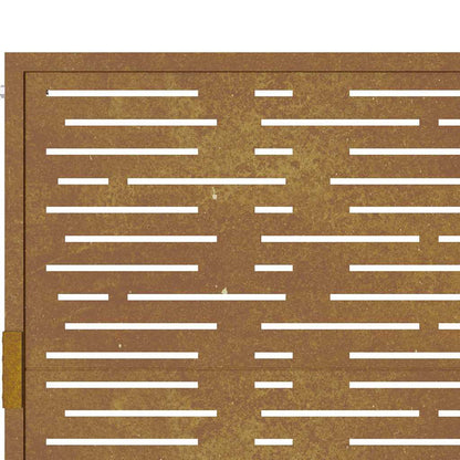 Garden Gate 100x125 cm Corten Steel Square Design