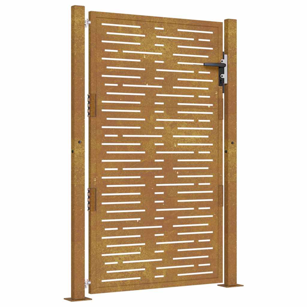 Garden Gate 100x150 cm Corten Steel Square Design