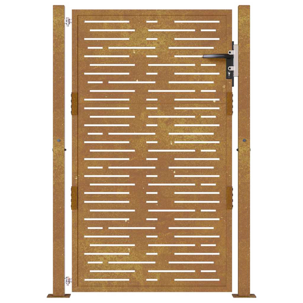 Garden Gate 100x150 cm Corten Steel Square Design